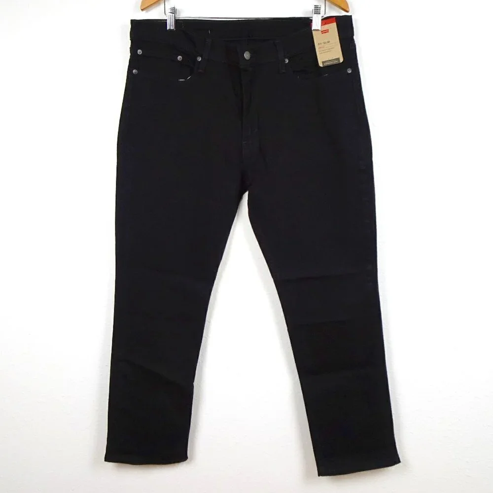 Levi's 511 Slim Jeans Men's Size 38x30 Black Denim Stretch